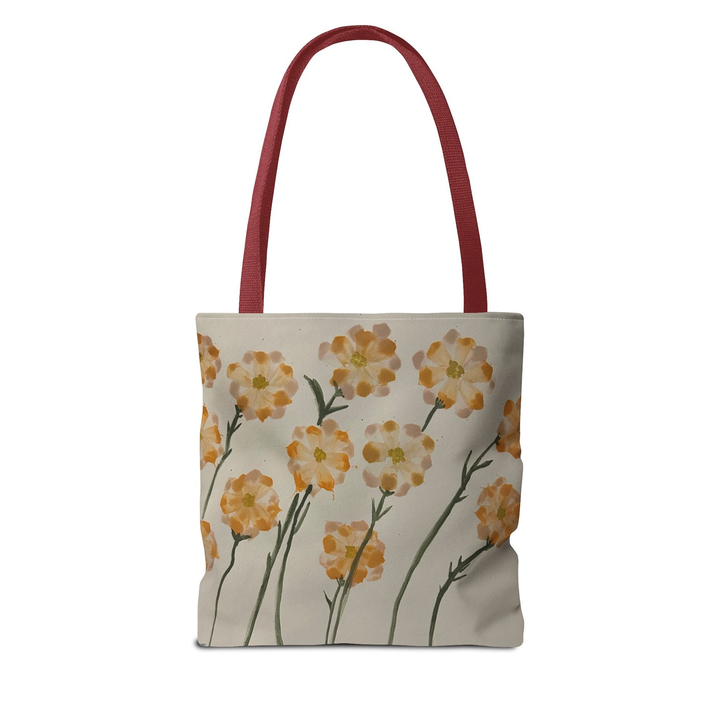 Yellow Orange Flowers Tote Bag (AOP)