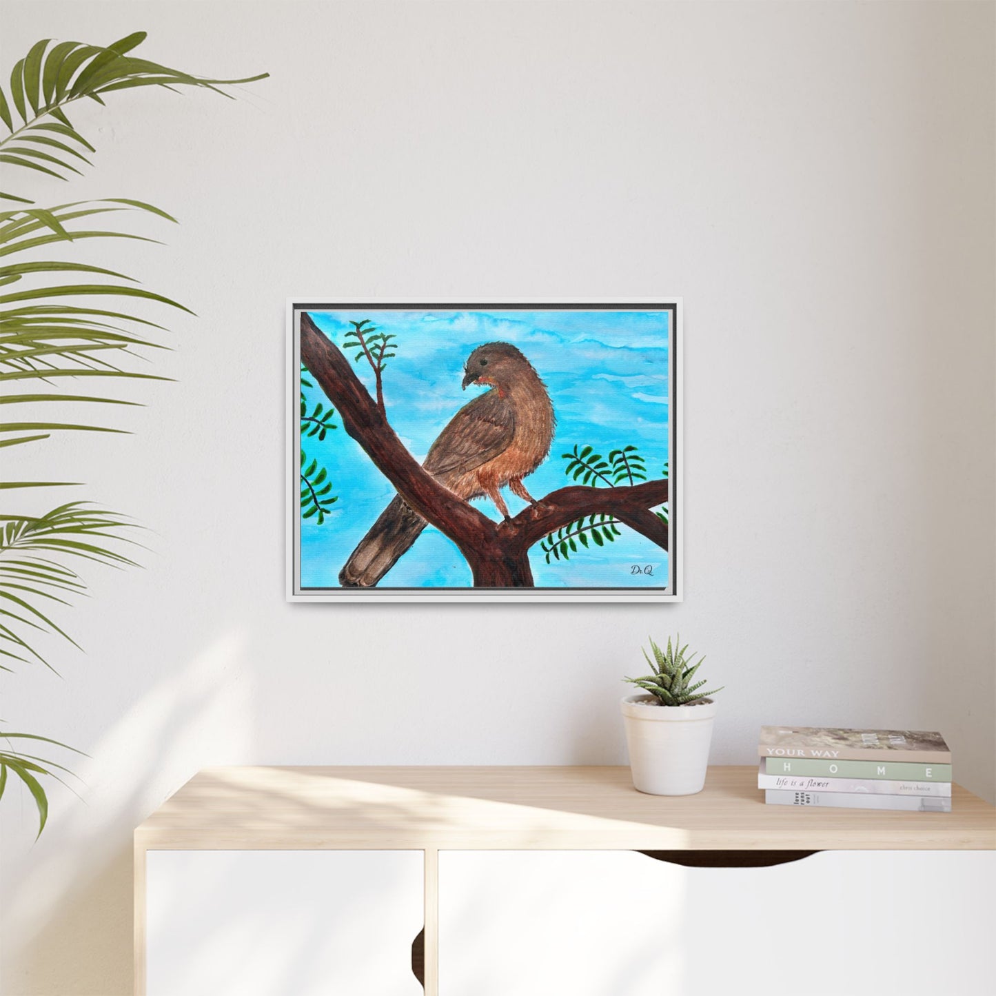 Chachalaca in the Scrubland Thicket - Watercolor Print