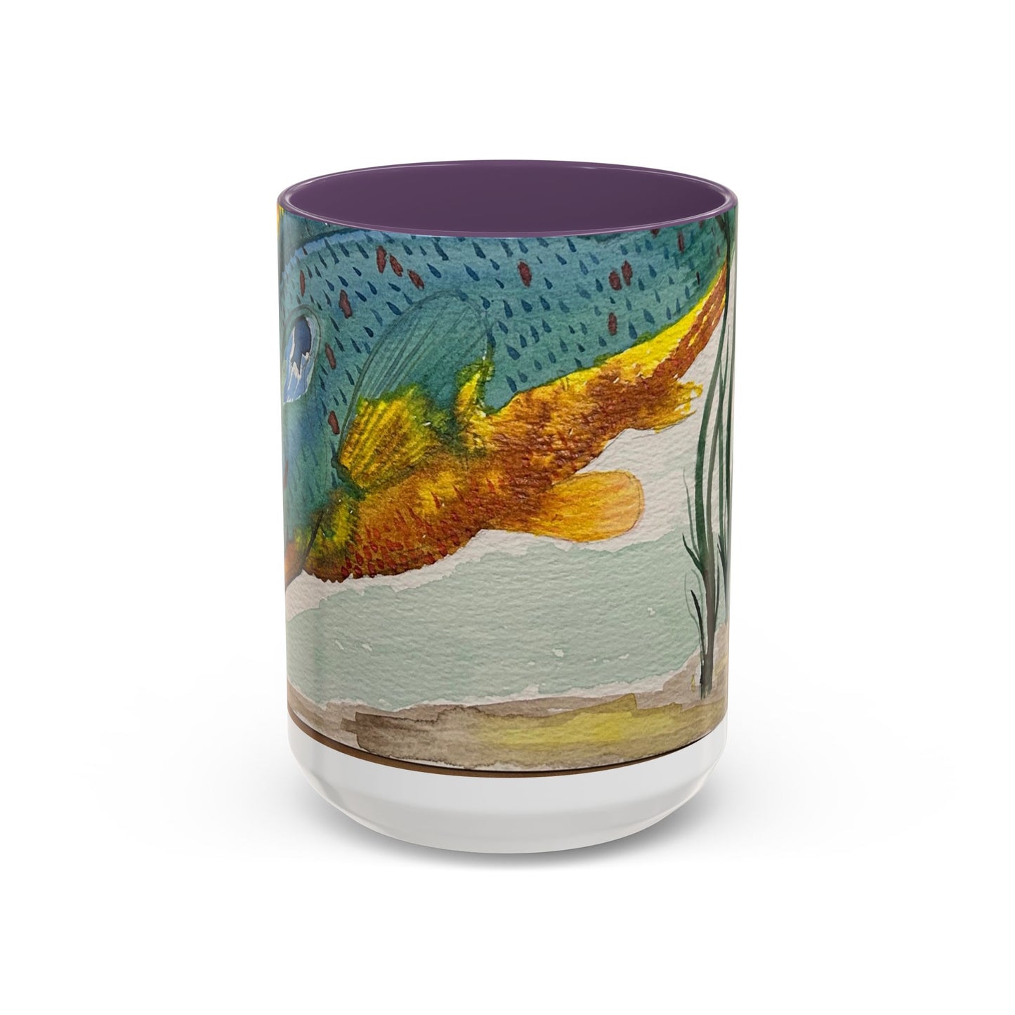 Texas Sunfish Accent Coffee Mug — Fishing Lake Lover Gift