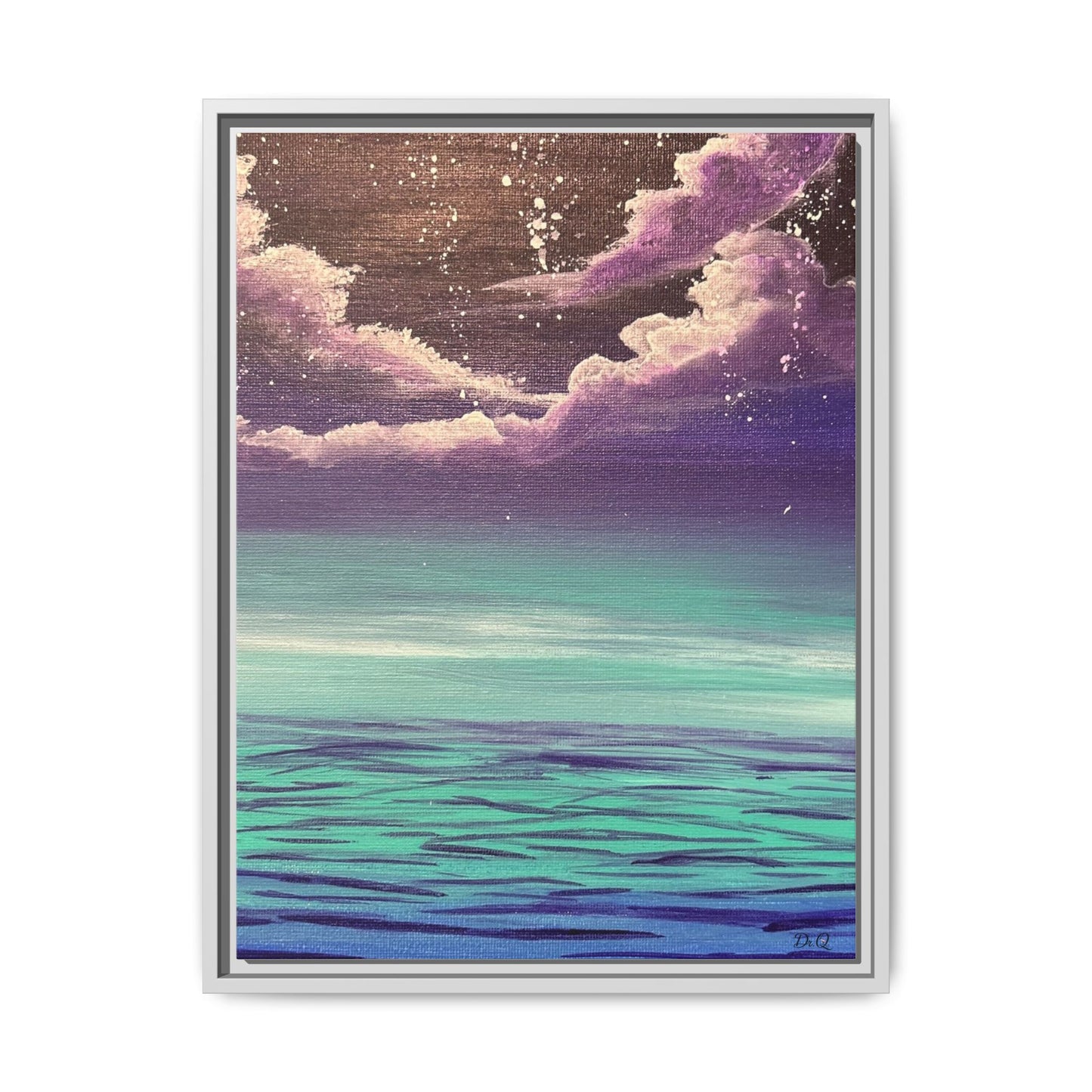 Night Sky Matte Canvas, Framed (Multi-color)