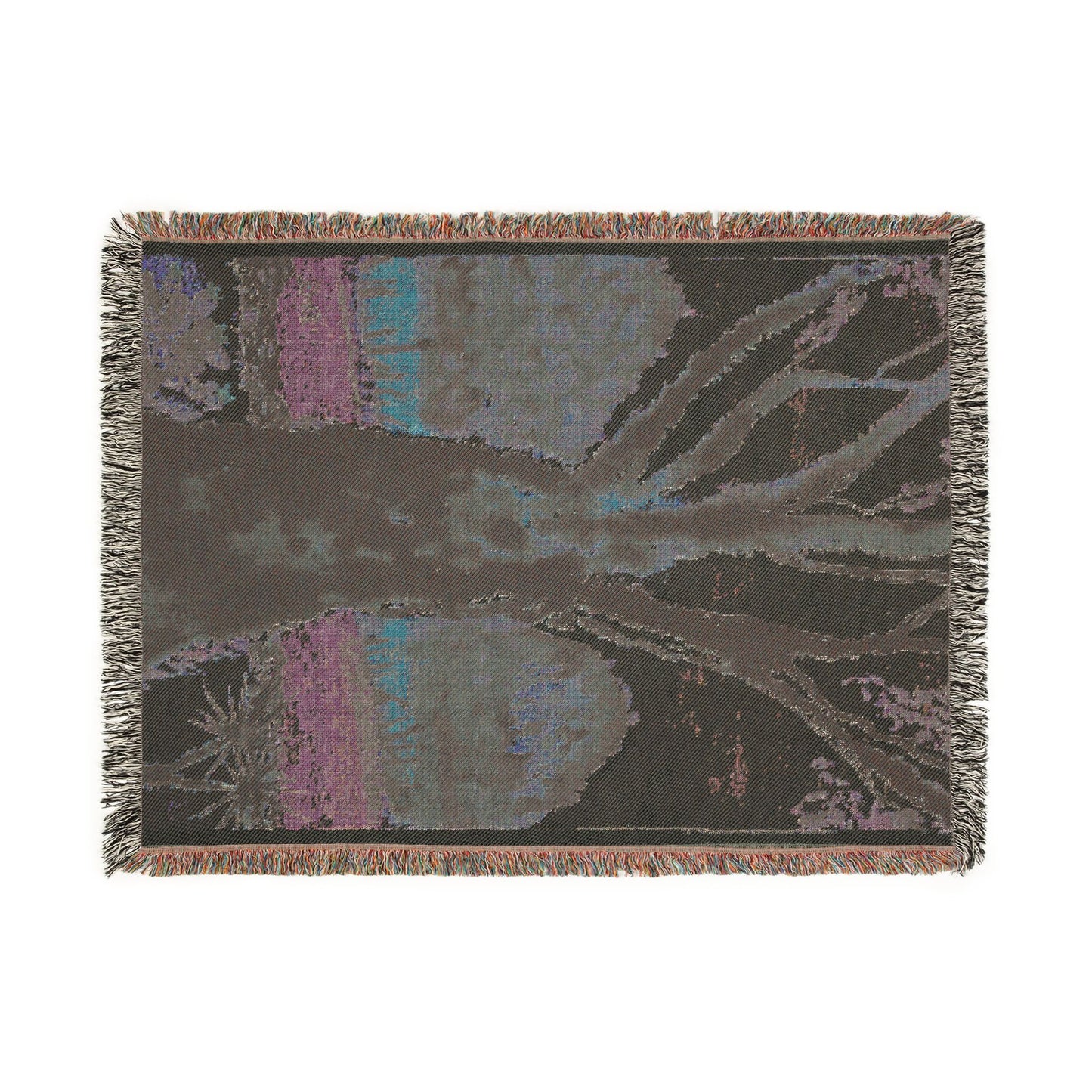 Scenic Tree Landscape Throw Blanket by Dr. Q