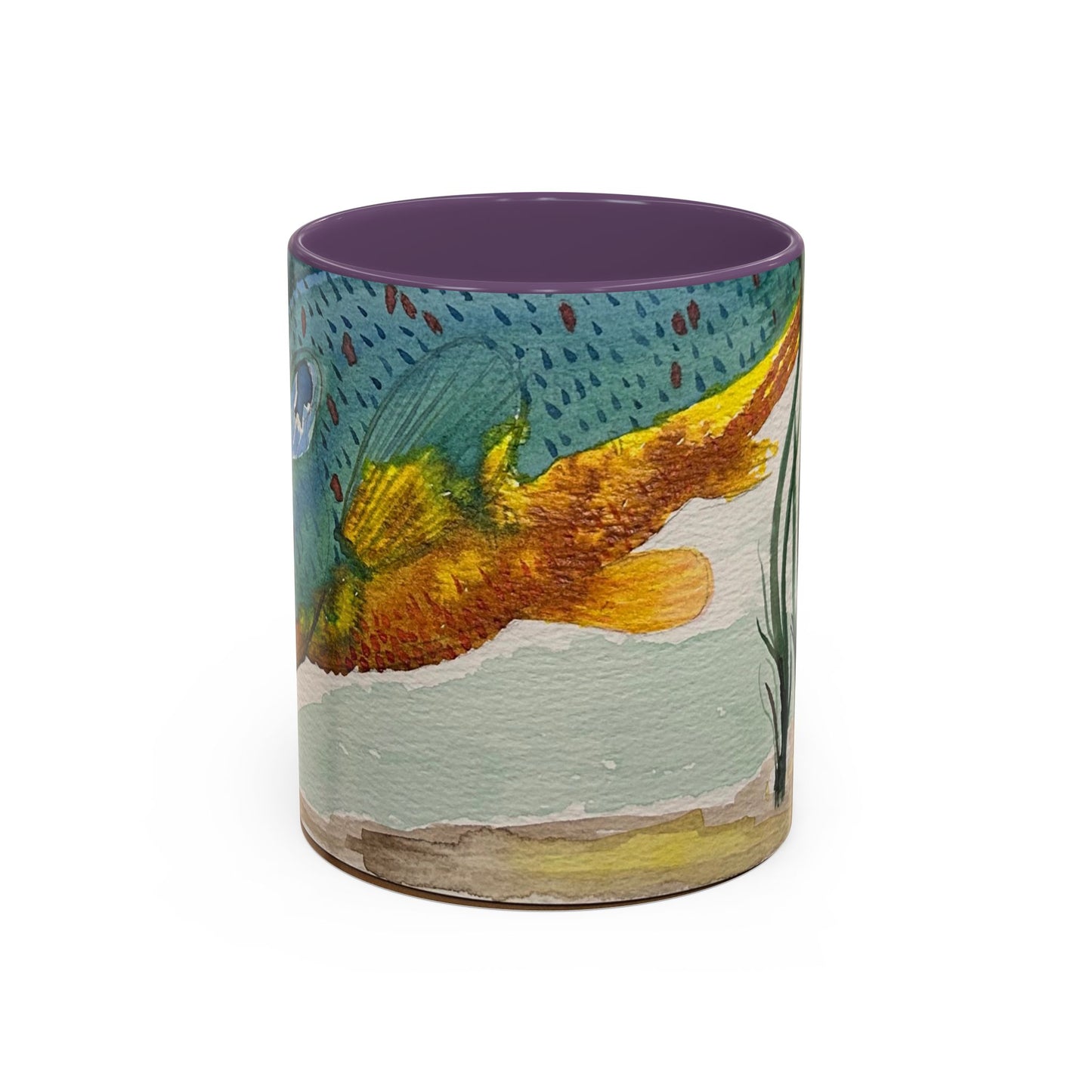 Texas Sunfish Accent Coffee Mug — Fishing Lake Lover Gift