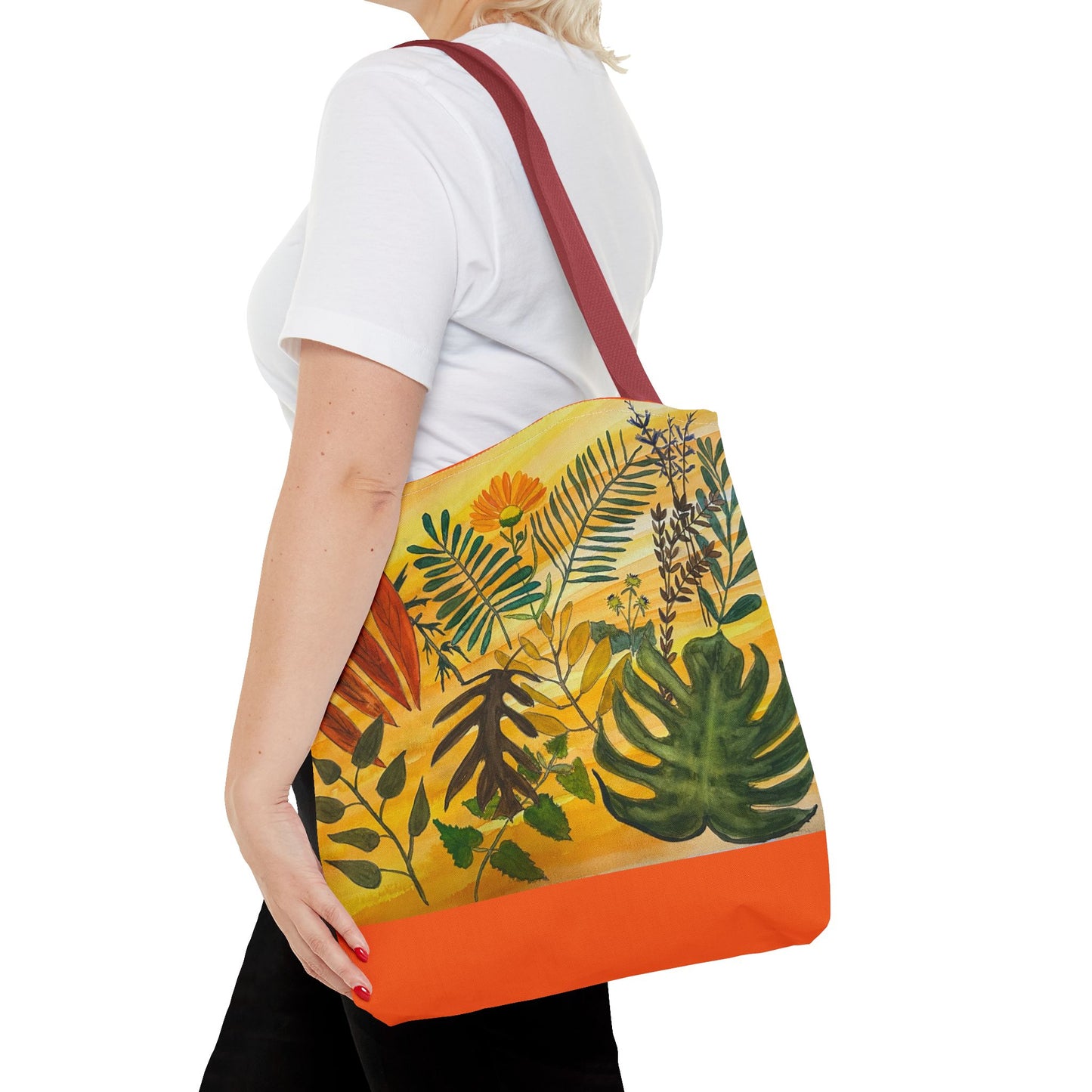 "Tropical Botanicals & Herbs" Tote Bag (AOP)