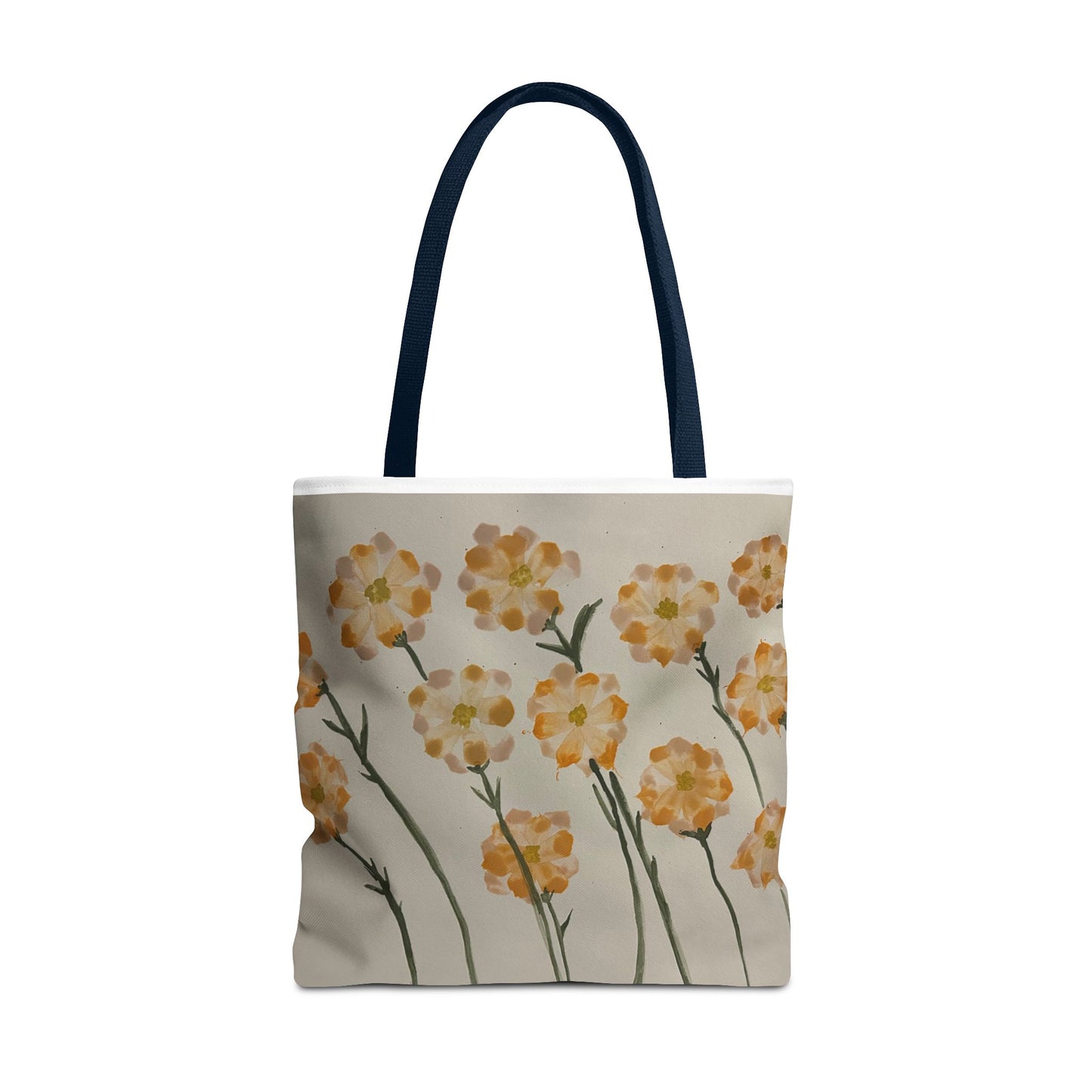 Yellow Orange Flowers Tote Bag (AOP)