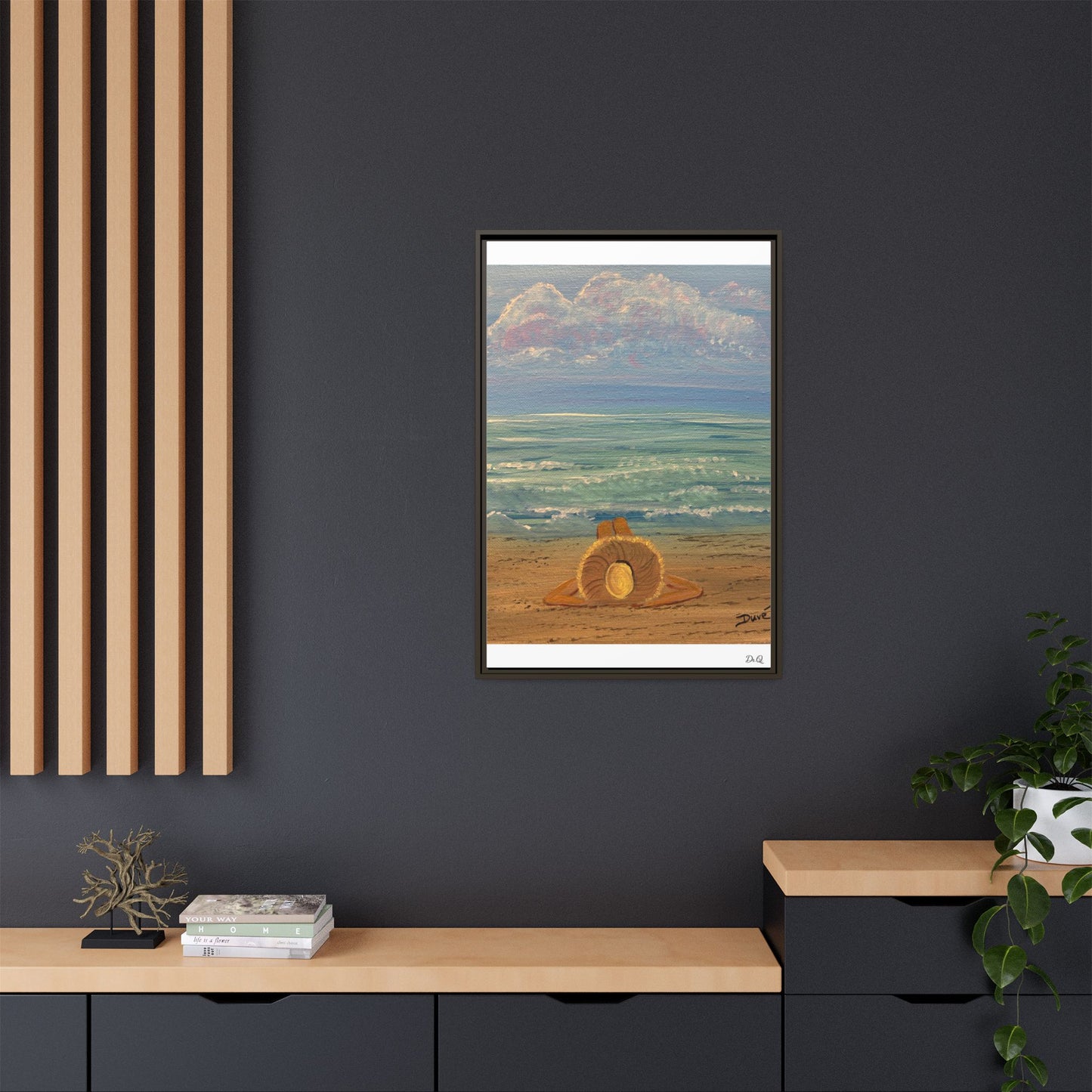 Canvas Print - 'Golden Rays' Beach Print