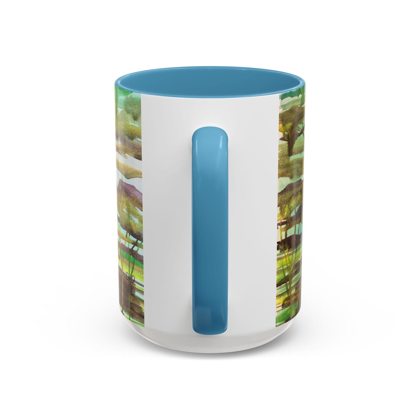 Blue Crab Under the Sea Accent Coffee Mug — Nautical Ocean Ceramic Mug (11/15oz)