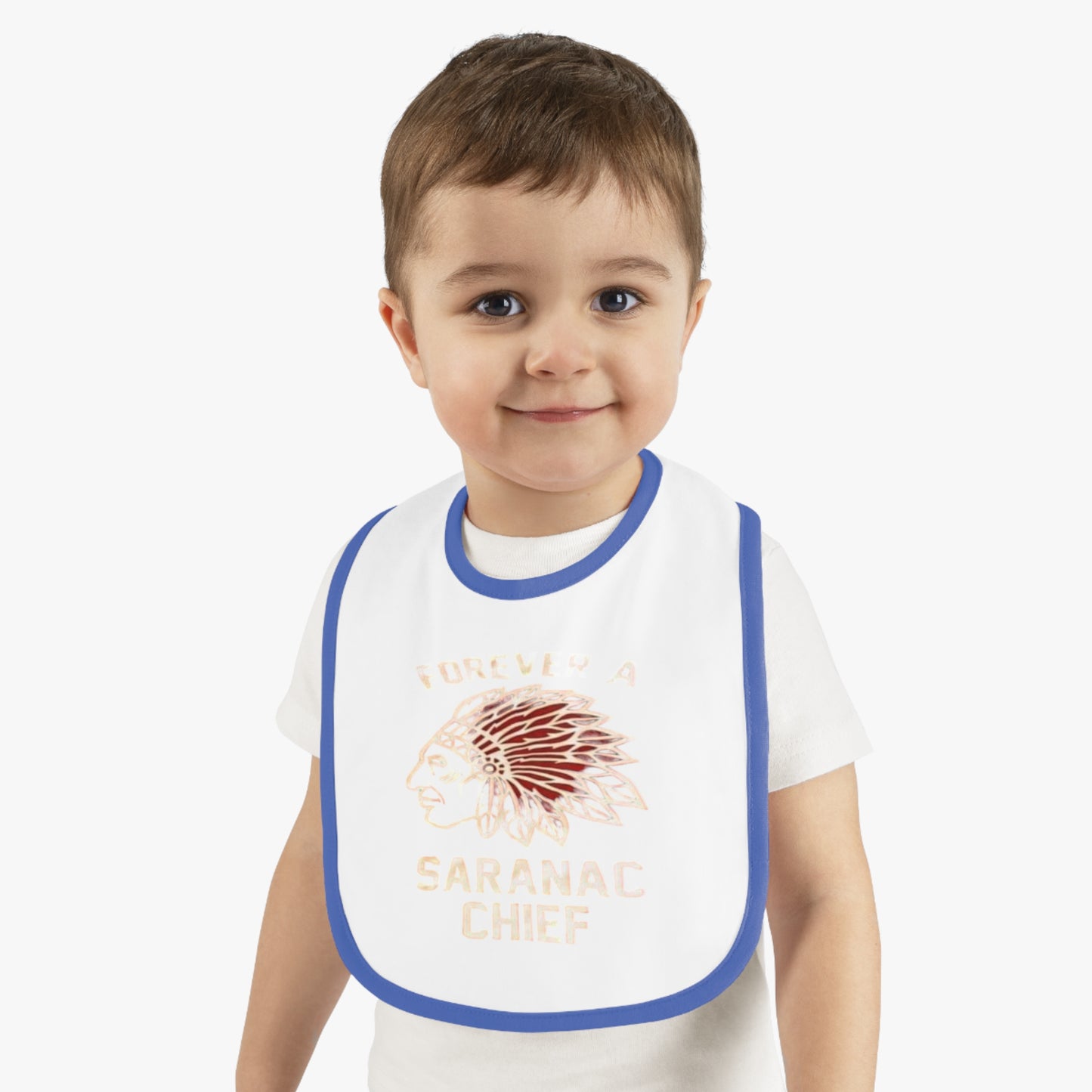 Baby Contrast Trim Jersey Bib