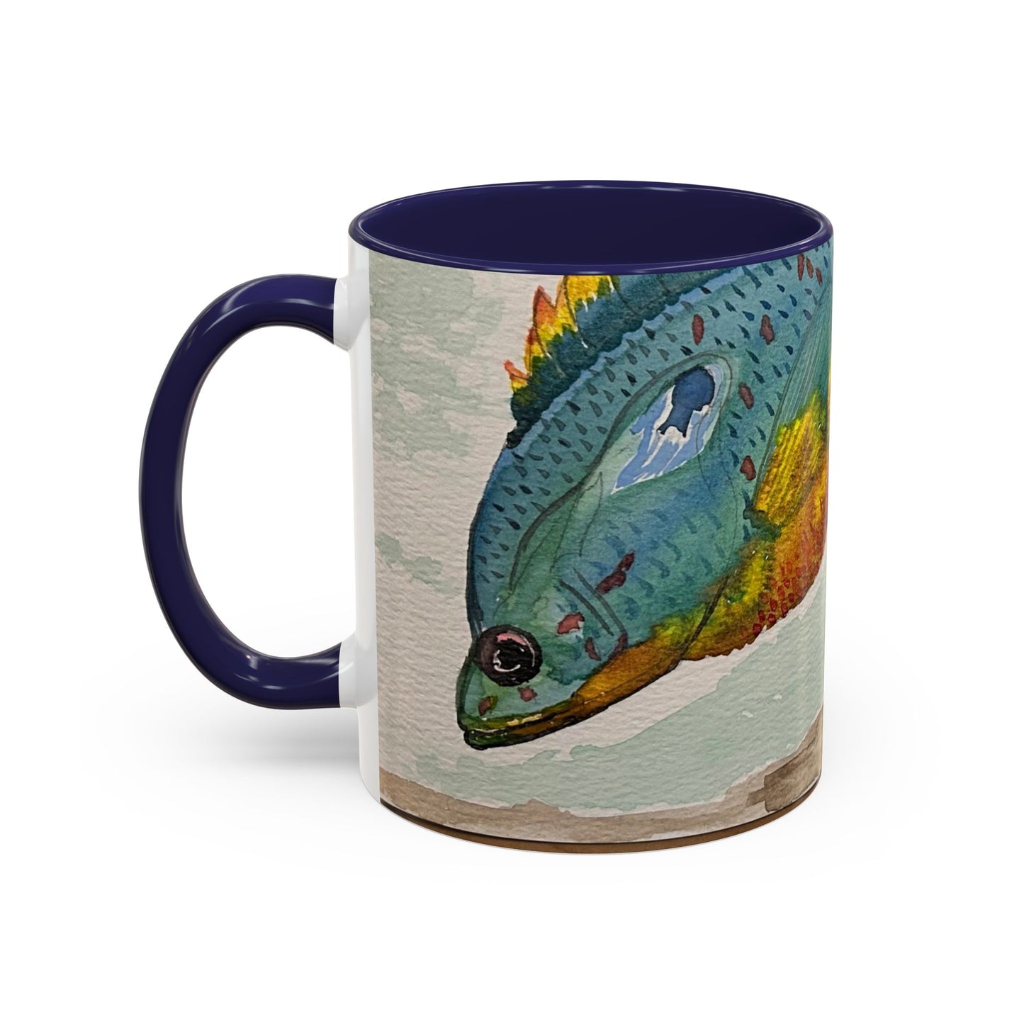 Texas Sunfish Accent Coffee Mug — Fishing Lake Lover Gift
