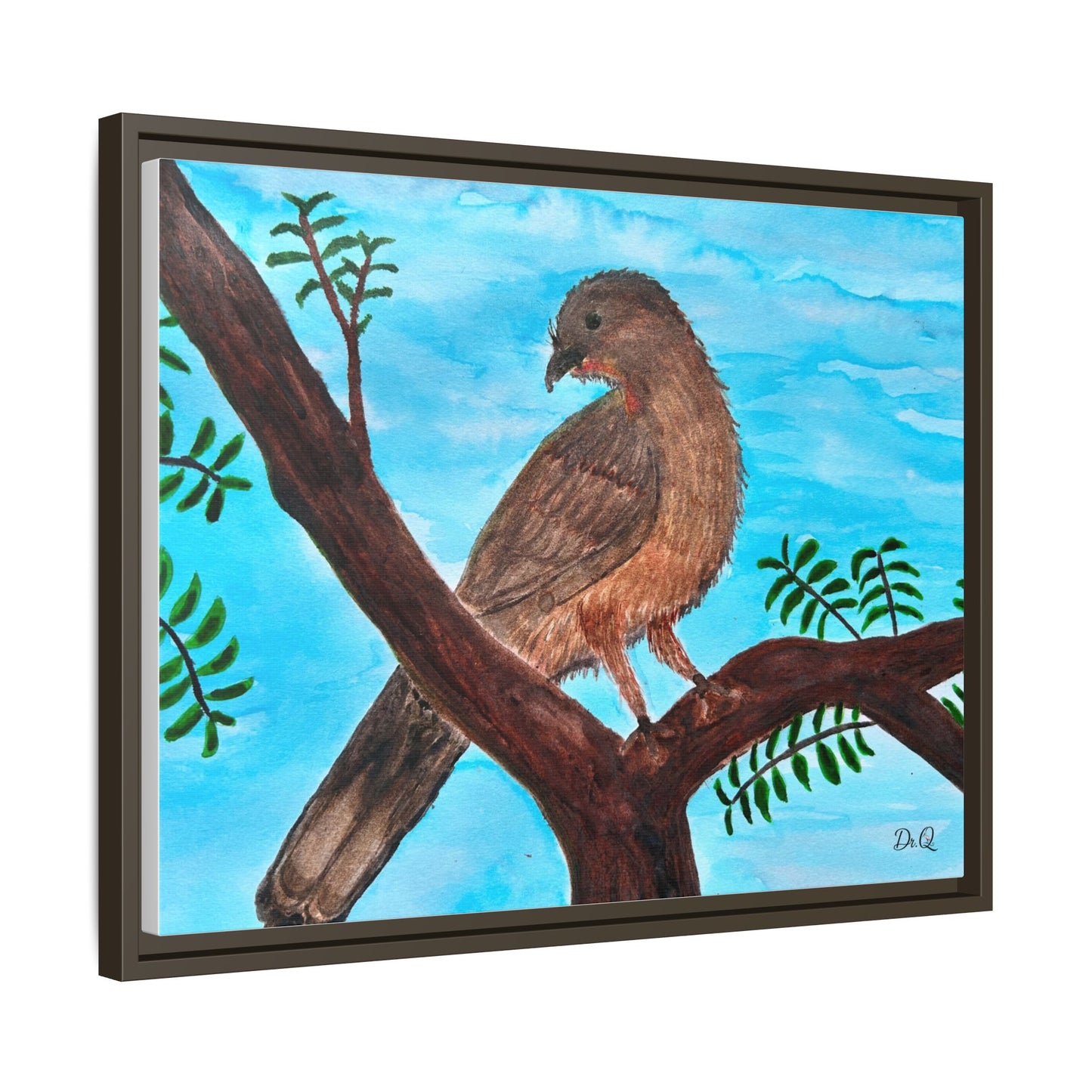 Chachalaca in the Scrubland Thicket - Watercolor Print