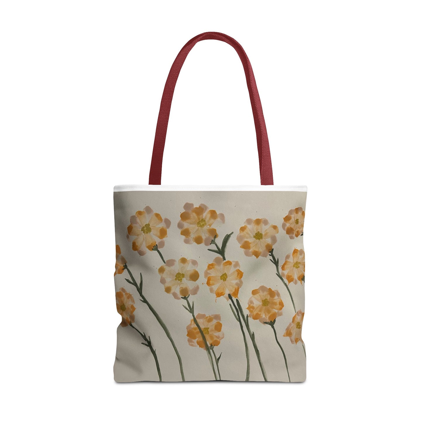 Yellow Orange Flowers Tote Bag (AOP)