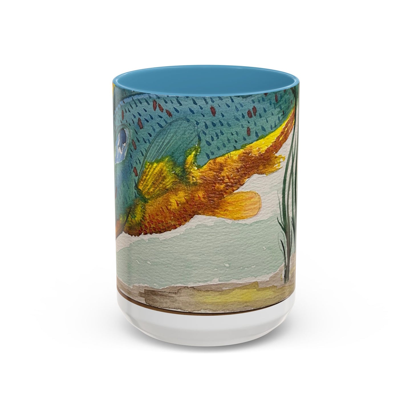 Texas Sunfish Accent Coffee Mug — Fishing Lake Lover Gift