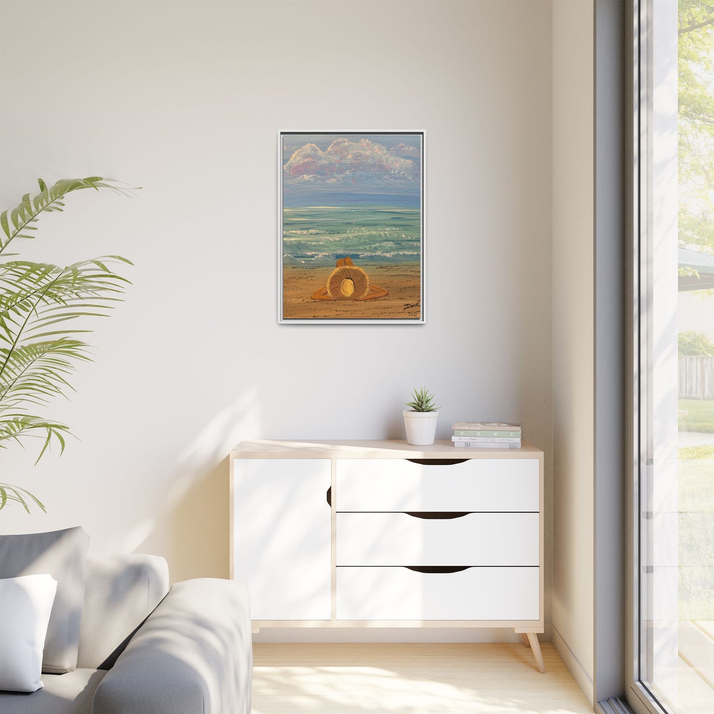 Canvas Print - 'Golden Rays' Beach Print