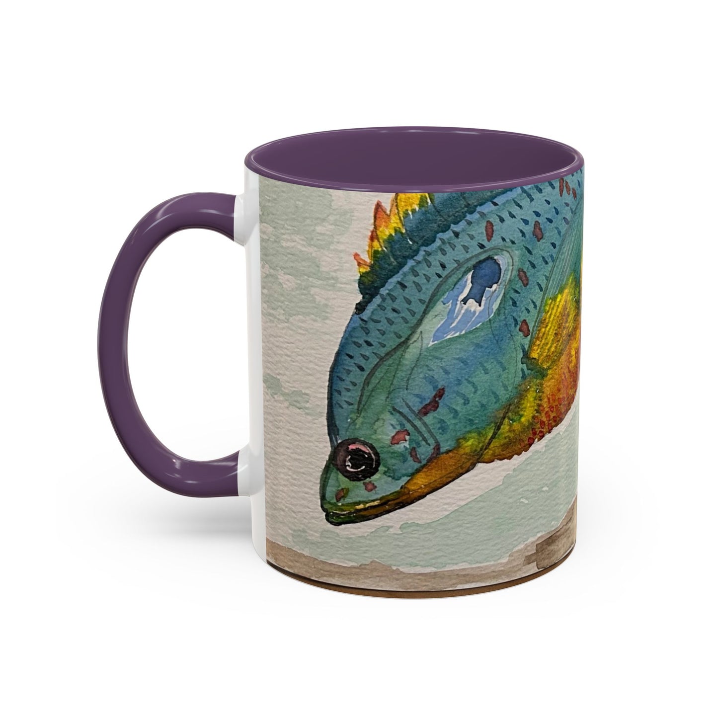 Texas Sunfish Accent Coffee Mug — Fishing Lake Lover Gift