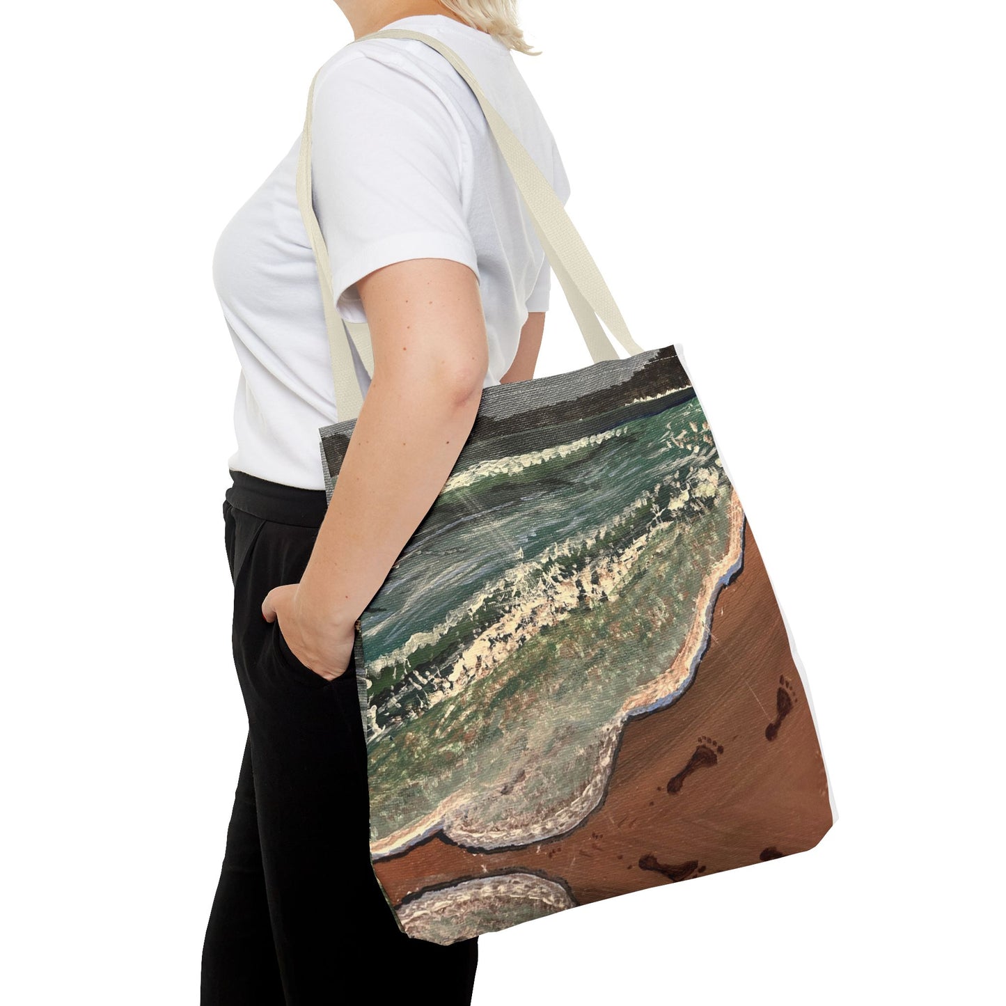 Walk on the Beach Tote Bag (AOP)