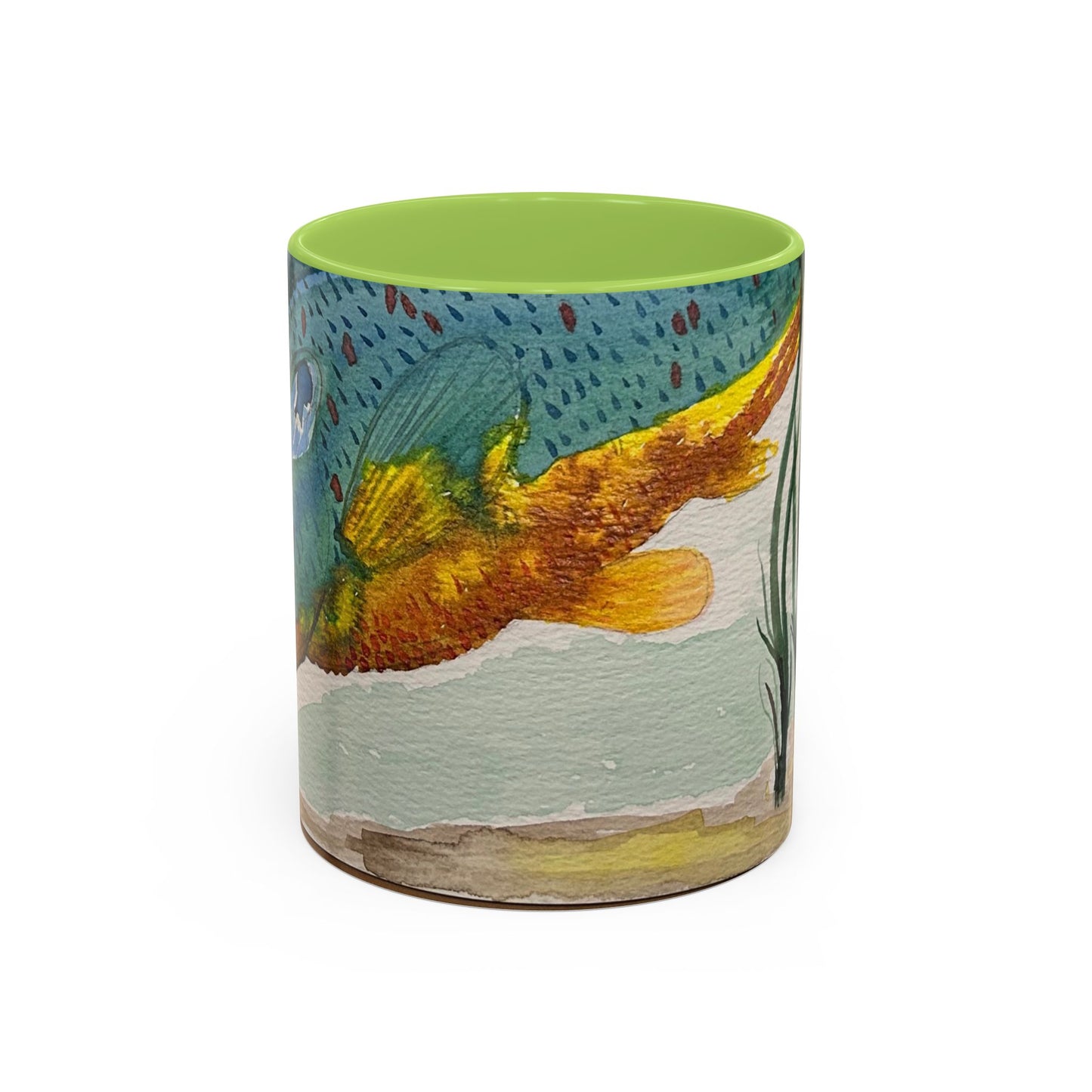 Texas Sunfish Accent Coffee Mug — Fishing Lake Lover Gift