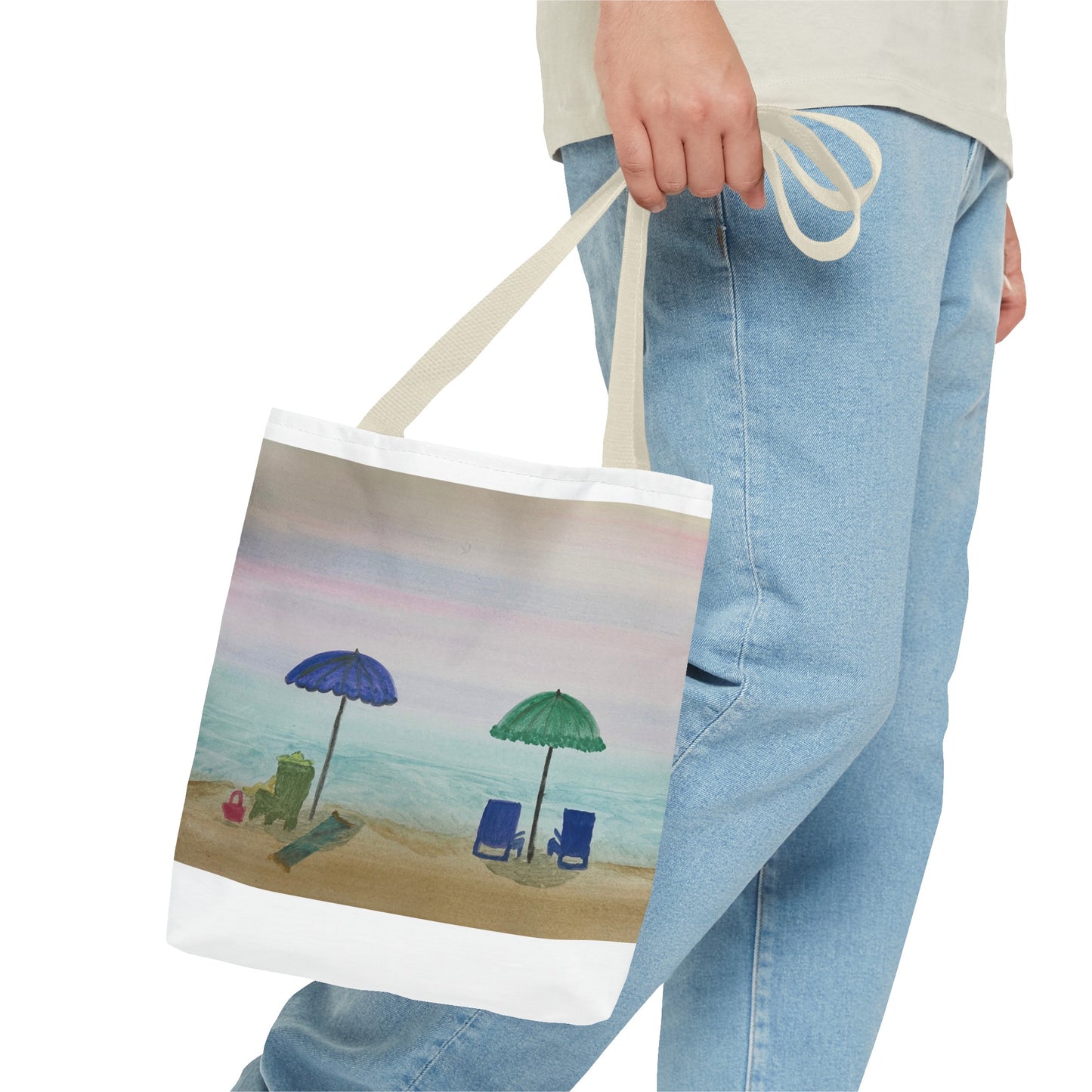 Beach Umbrellas Tote Bag (AOP)