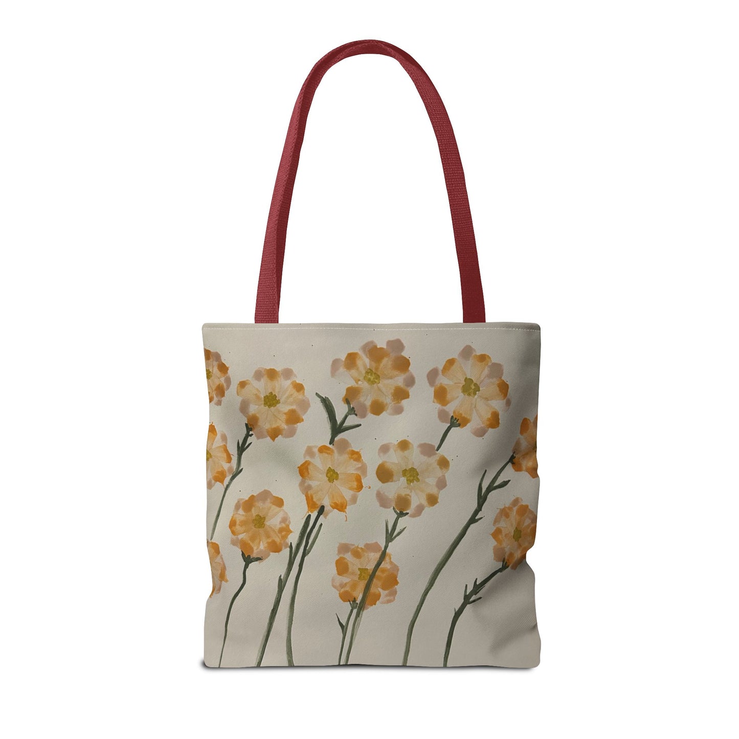 Yellow Orange Flowers Tote Bag (AOP)