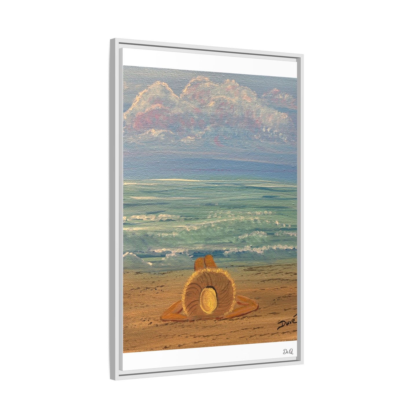 Canvas Print - 'Golden Rays' Beach Print