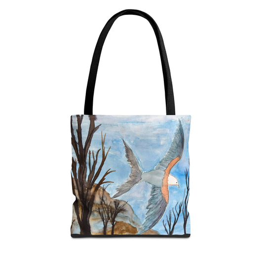 Elegant Bird Design Tote Bag, Nature Lover's Gift, Eco-Friendly Shopping Bag, Unique Art Tote, Everyday Carryall Bag