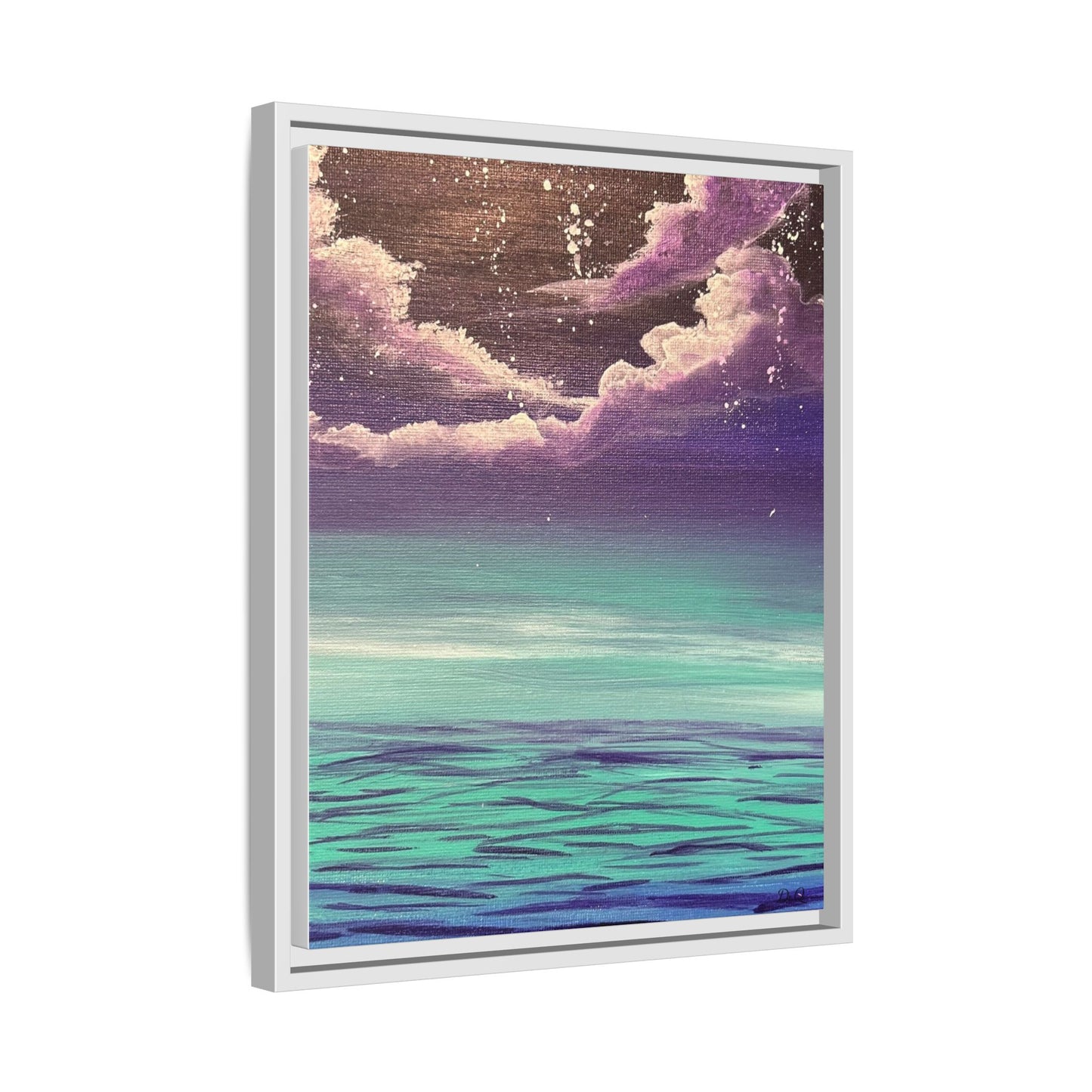 Night Sky Matte Canvas, Framed (Multi-color)
