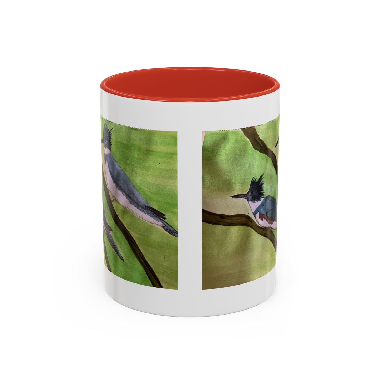 Belted King Fisher Accent Coffee Mug (11, 15oz)