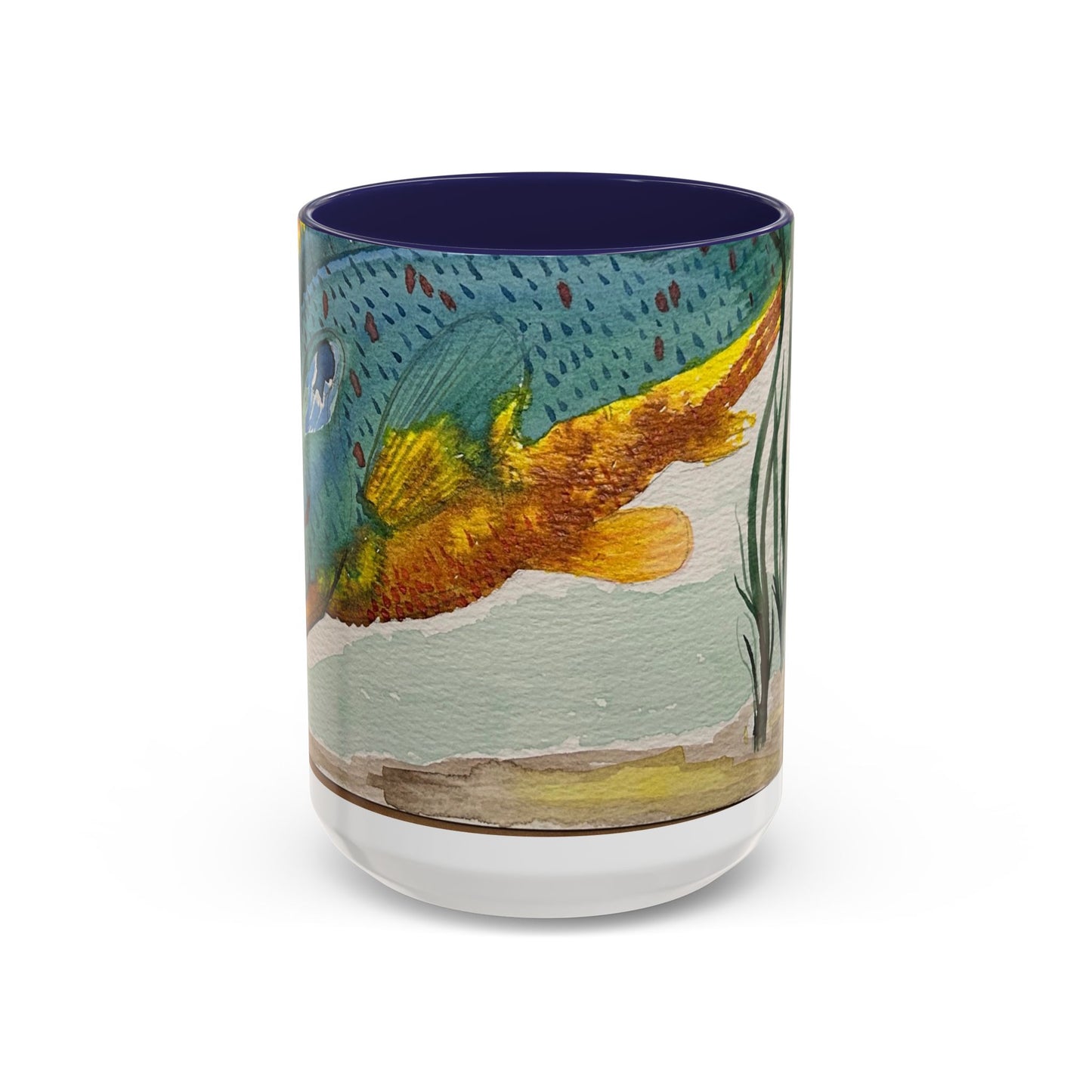 Texas Sunfish Accent Coffee Mug — Fishing Lake Lover Gift