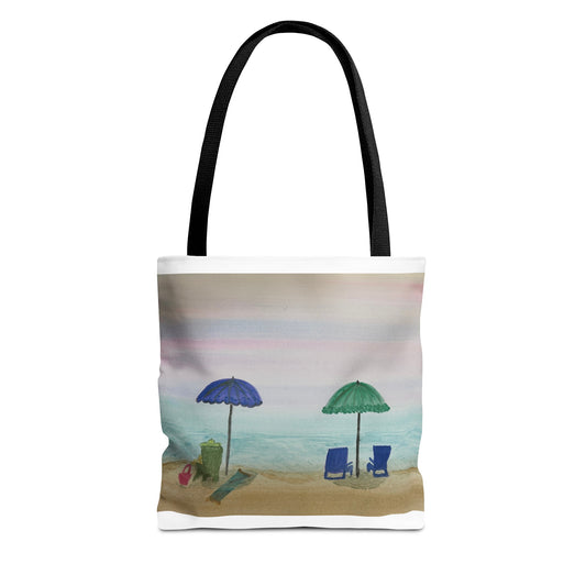 Beach Umbrellas Tote Bag (AOP)