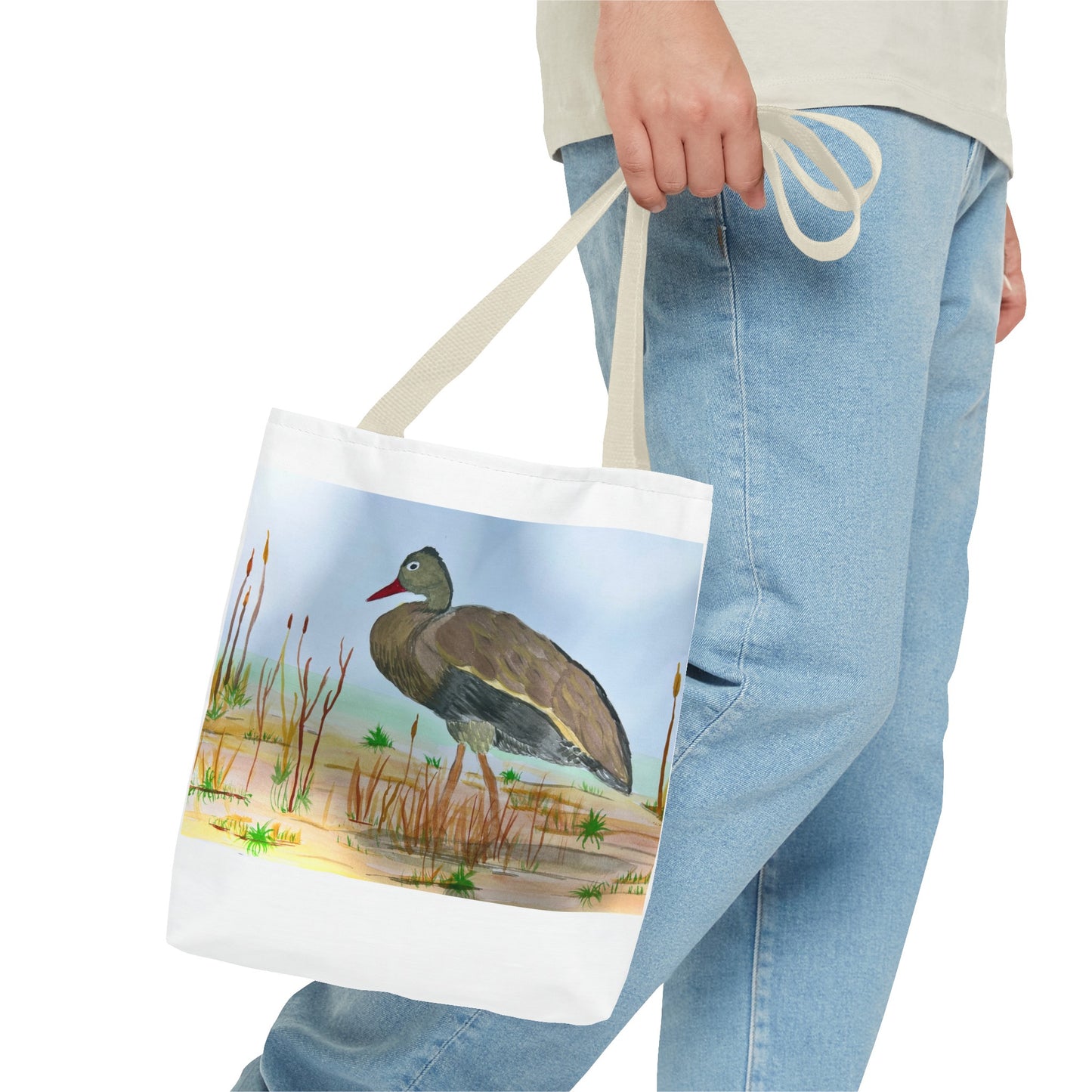 Black Bellied Whistling Duck Tote Bag (AOP)