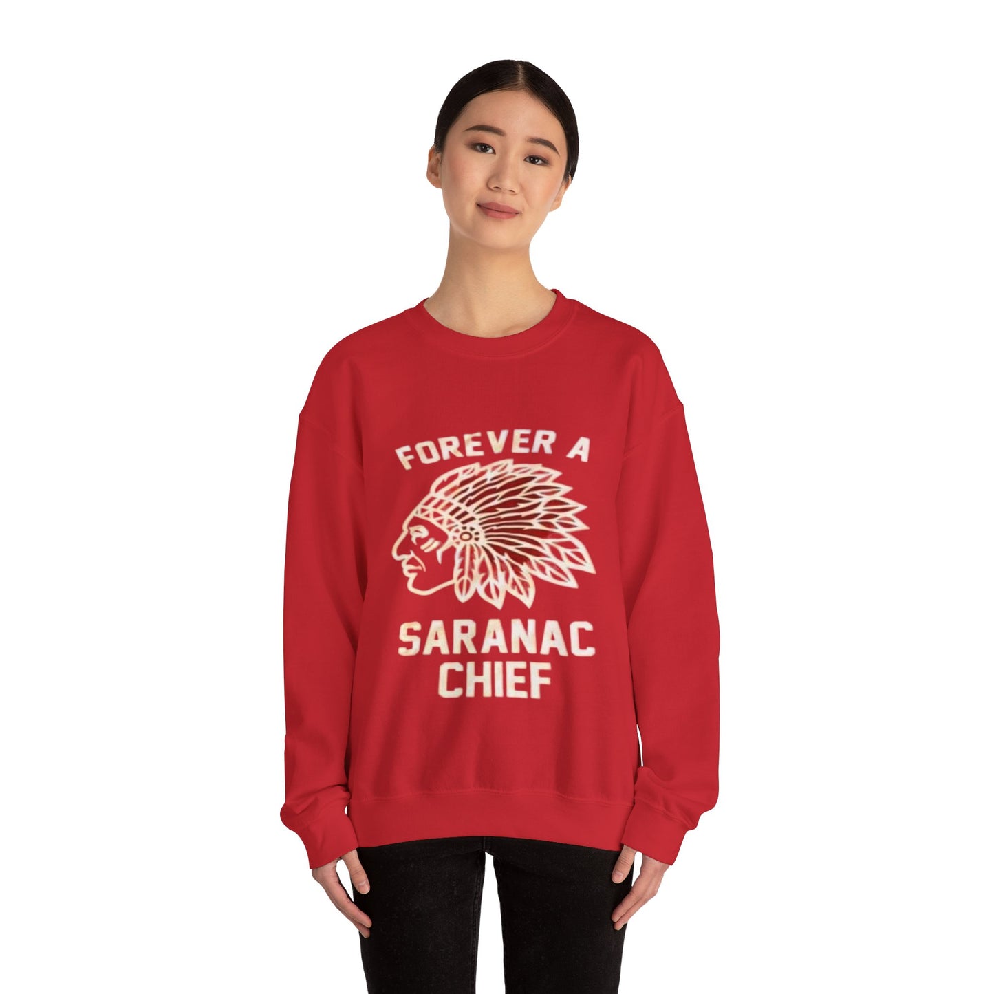 Forever a Saranac Chief Unisex Heavy Blend™ Crewneck Sweatshirt