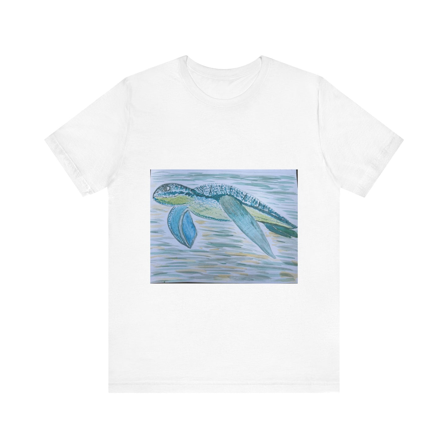 Sea Turtle Watercolor Unisex Jersey Short Sleeve Tee