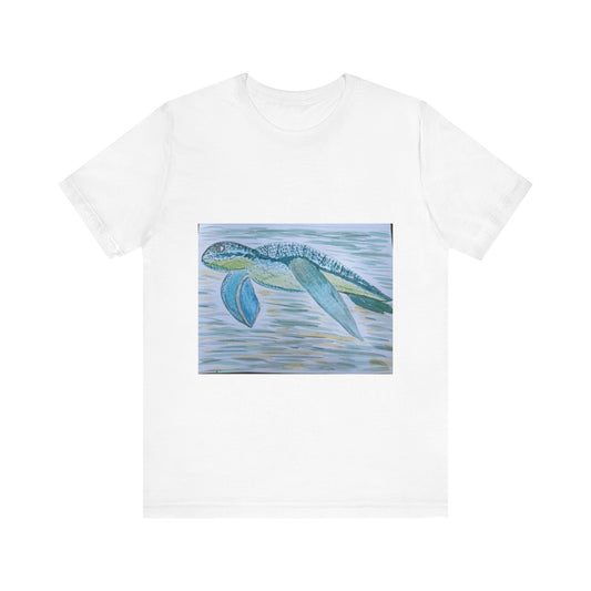 Sea Turtle Watercolor Unisex Jersey Short Sleeve Tee