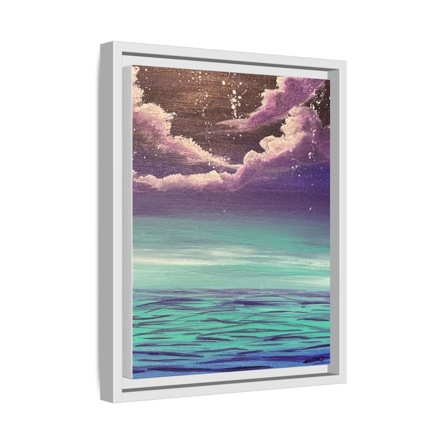 Night Sky Matte Canvas, Framed (Multi-color)