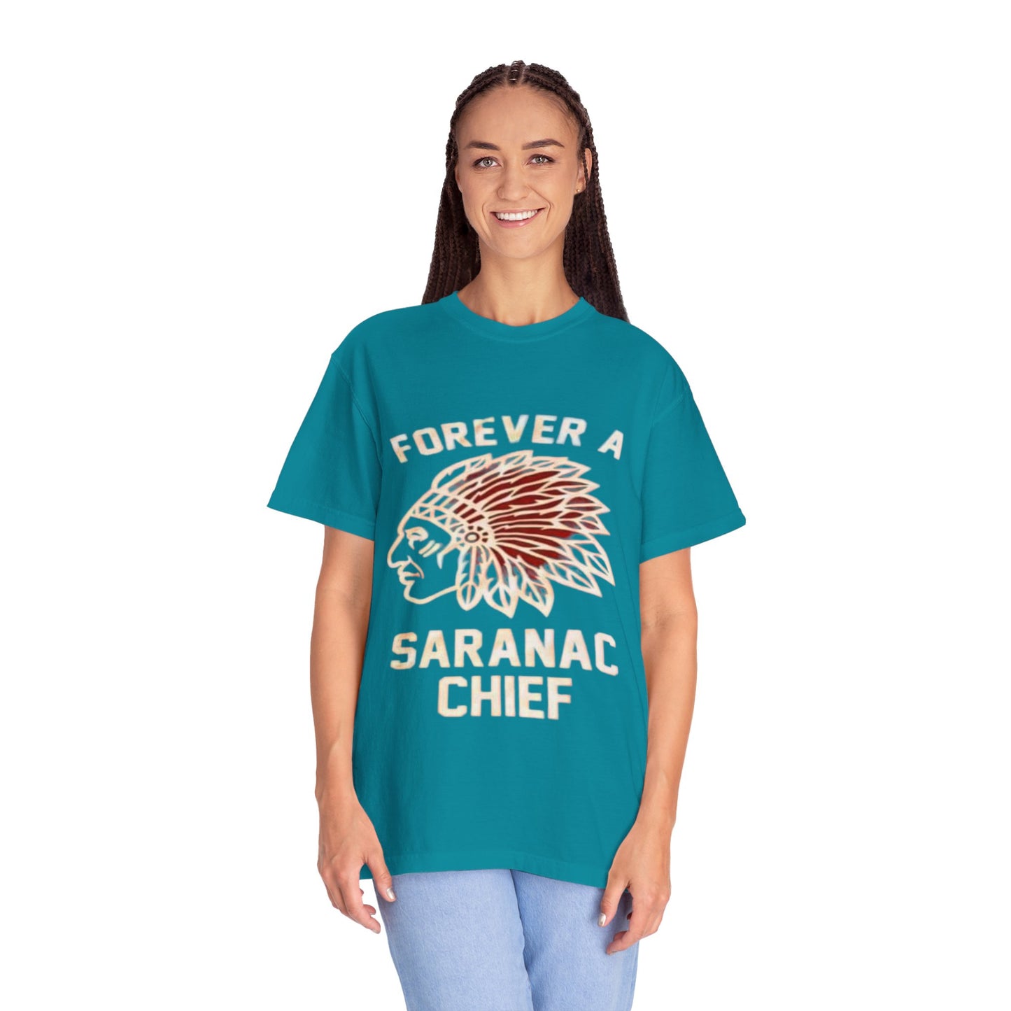 Forever a Saranac Chief Unisex Garment-Dyed T-shirt