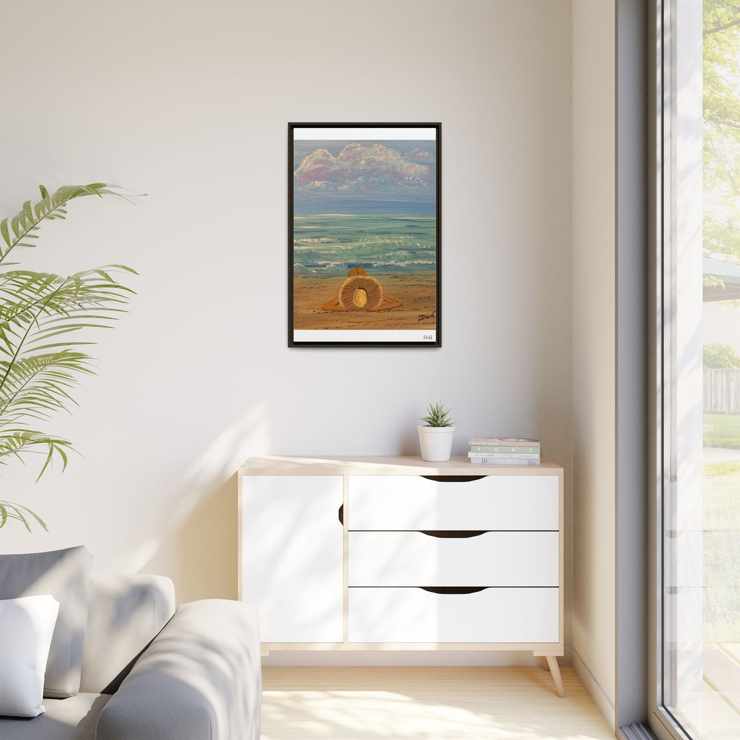 Canvas Print - 'Golden Rays' Beach Print
