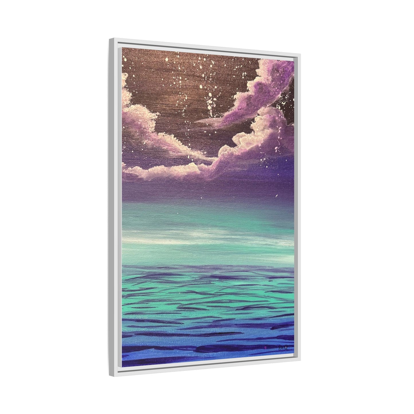 Night Sky Matte Canvas, Framed (Multi-color)