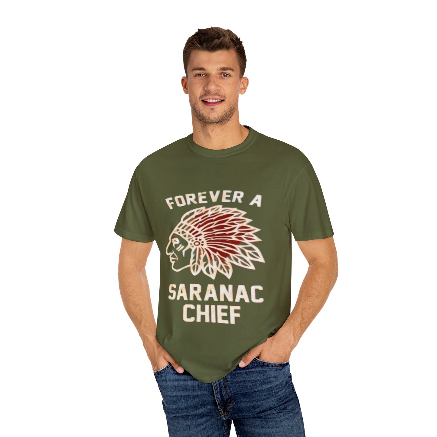 Forever a Saranac Chief Unisex Garment-Dyed T-shirt