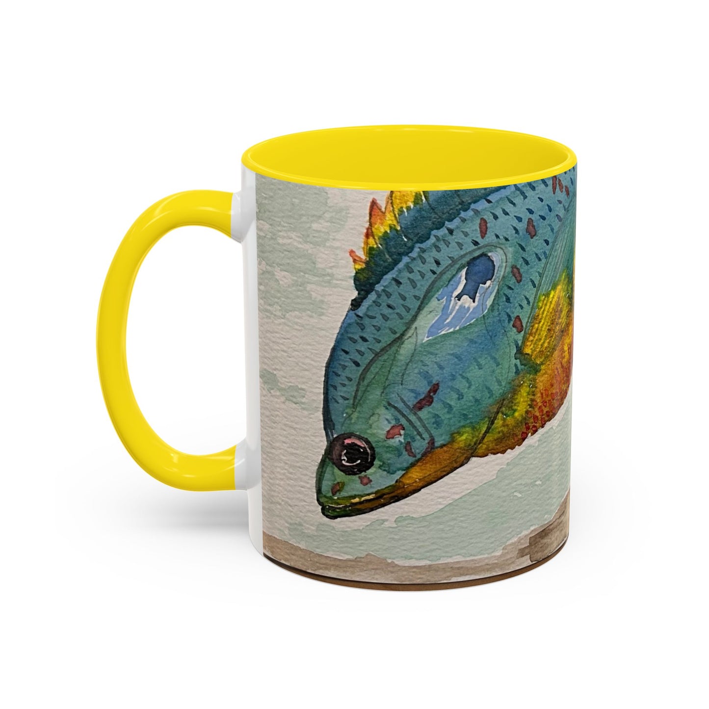Texas Sunfish Accent Coffee Mug — Fishing Lake Lover Gift