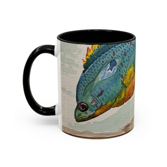 Texas Sunfish Accent Coffee Mug — Fishing Lake Lover Gift