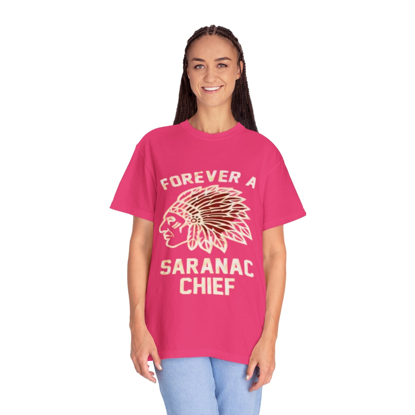 Forever a Saranac Chief Unisex Garment-Dyed T-shirt