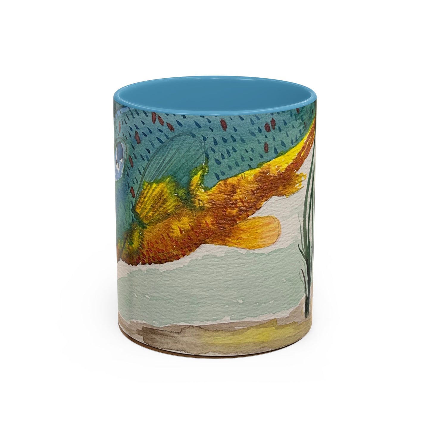 Texas Sunfish Accent Coffee Mug — Fishing Lake Lover Gift