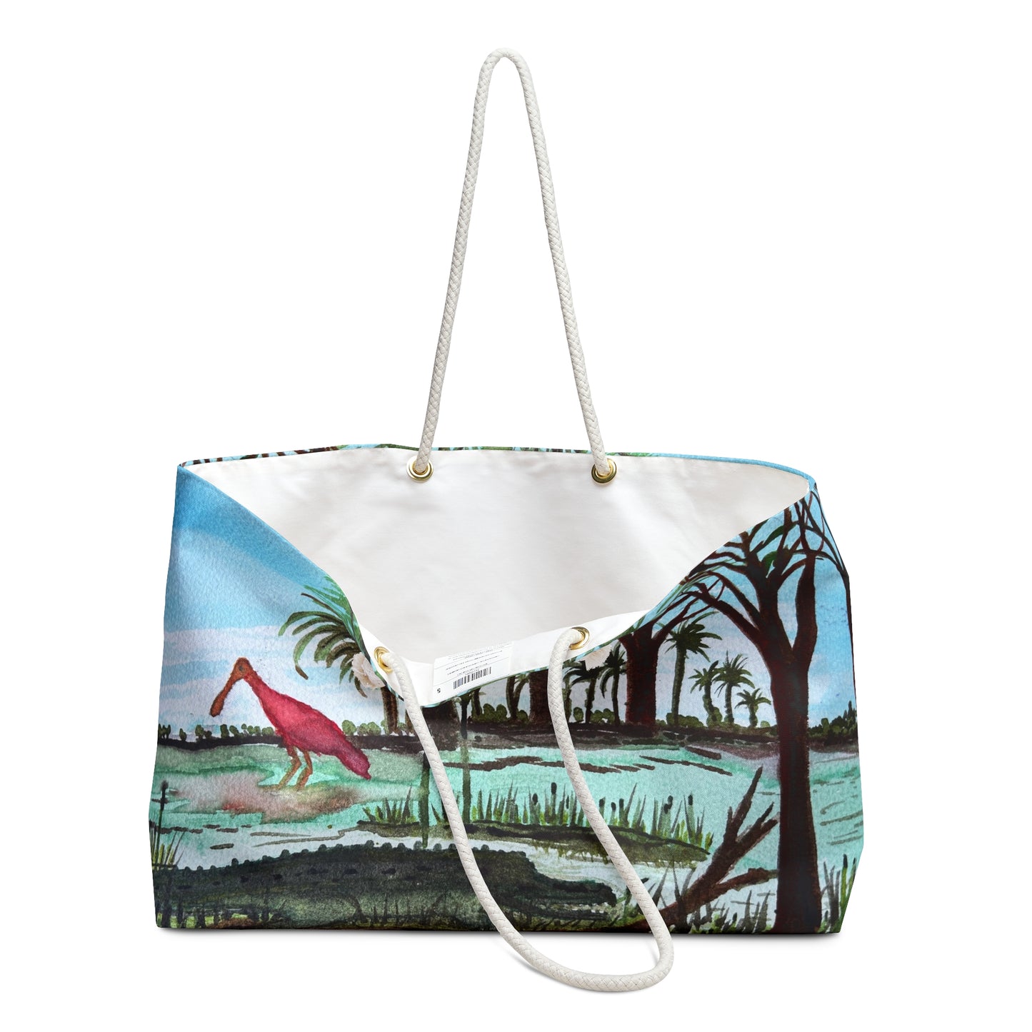Weekender Bag — Roseate Spoonbill & Texas Gator Print