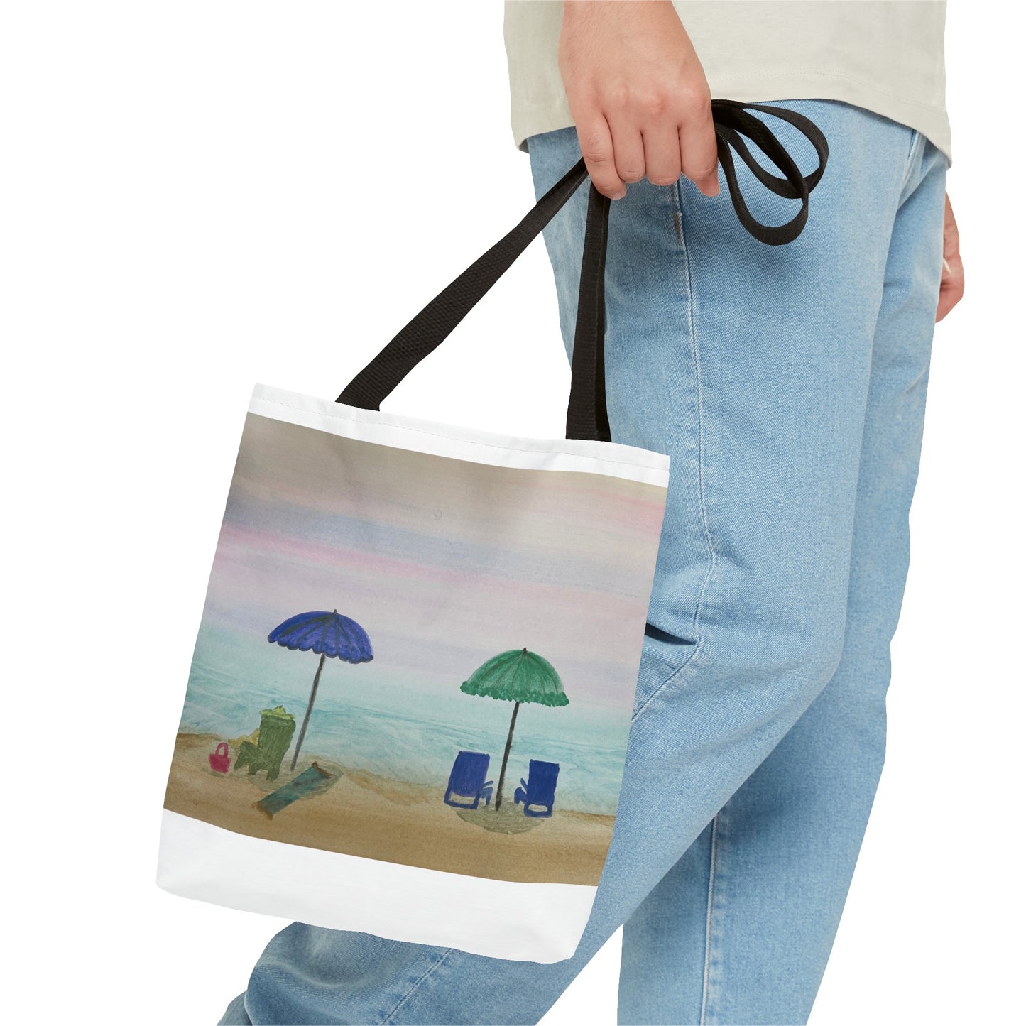 Beach Umbrellas Tote Bag (AOP)