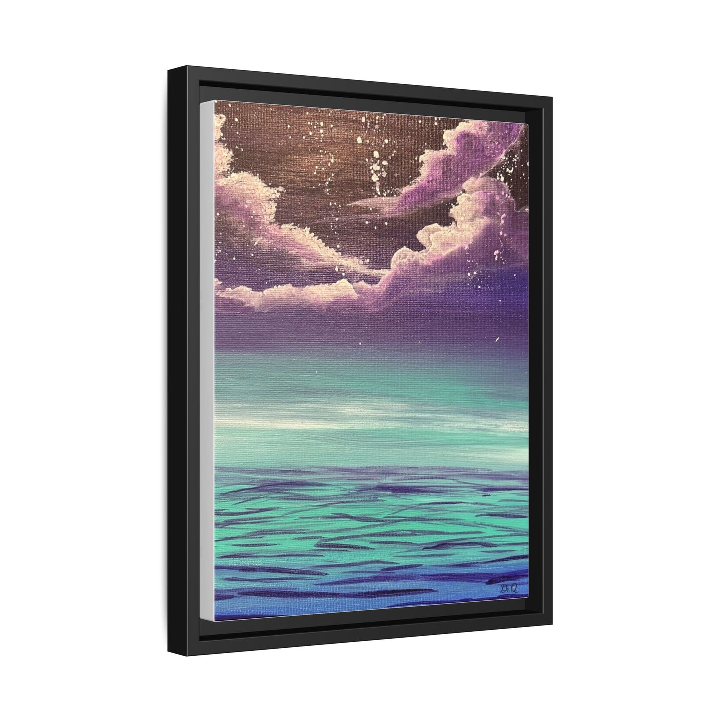 Night Sky Matte Canvas, Framed (Multi-color)