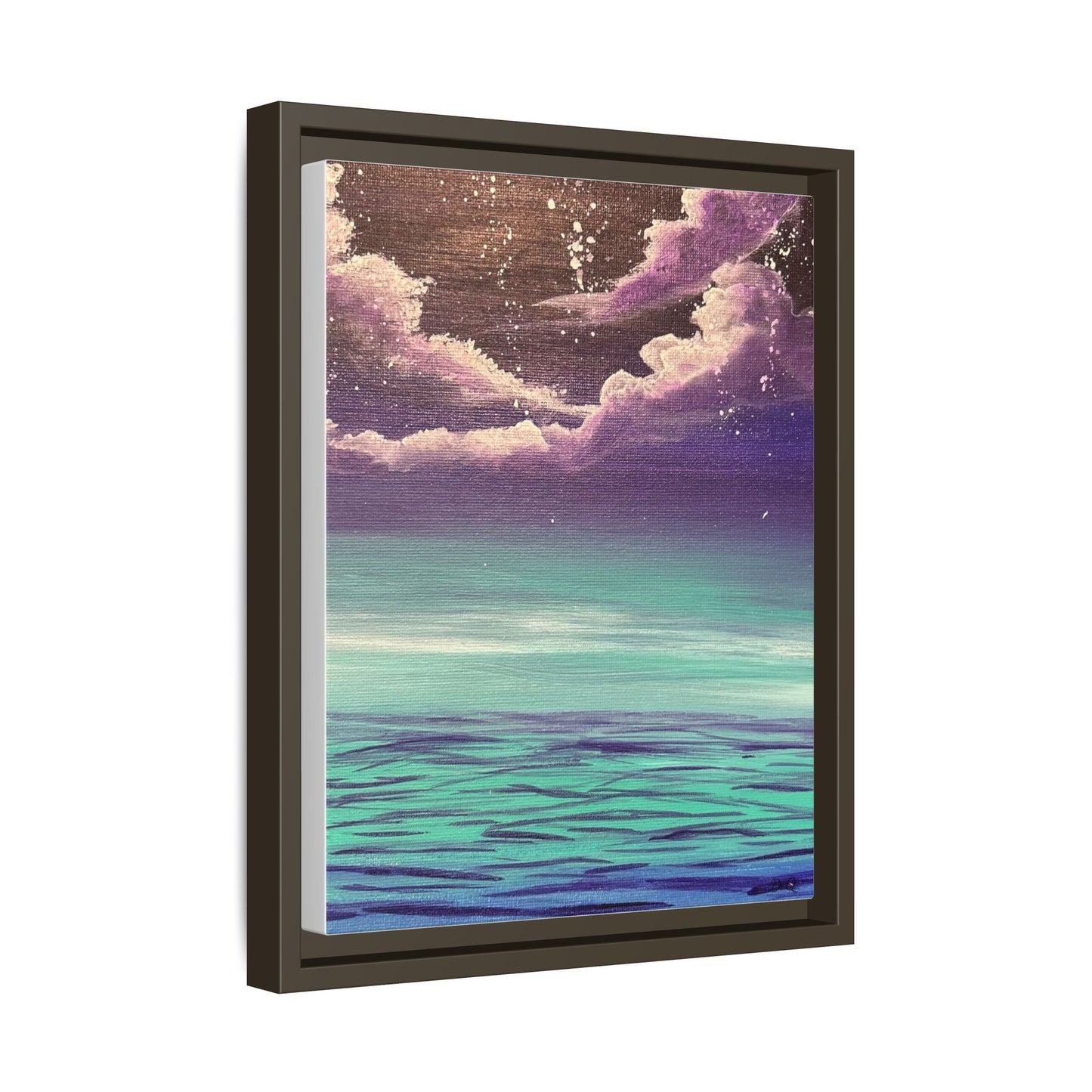 Night Sky Matte Canvas, Framed (Multi-color)