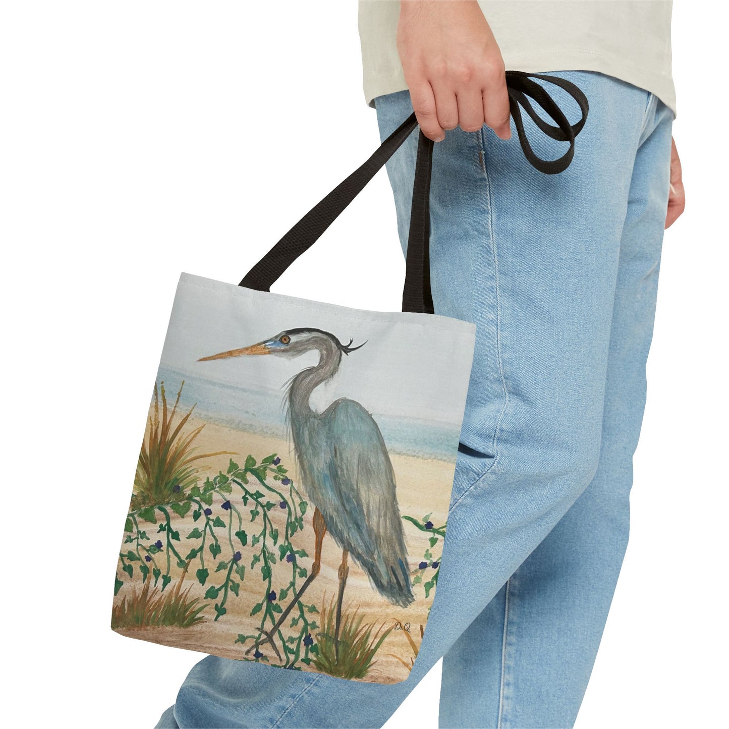 Blue Heron Juvenile Tote Bag (AOP)