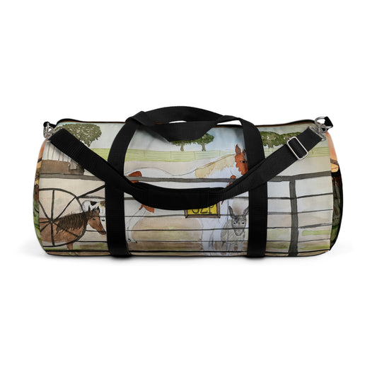 "Out 2 Pasture Ranch" Rescue Animal  Ranch Duffel Bag | Perfect for Travel, Gym, Weekend Getaways, Horse Lovers, Animal Enthusiasts, Gifts