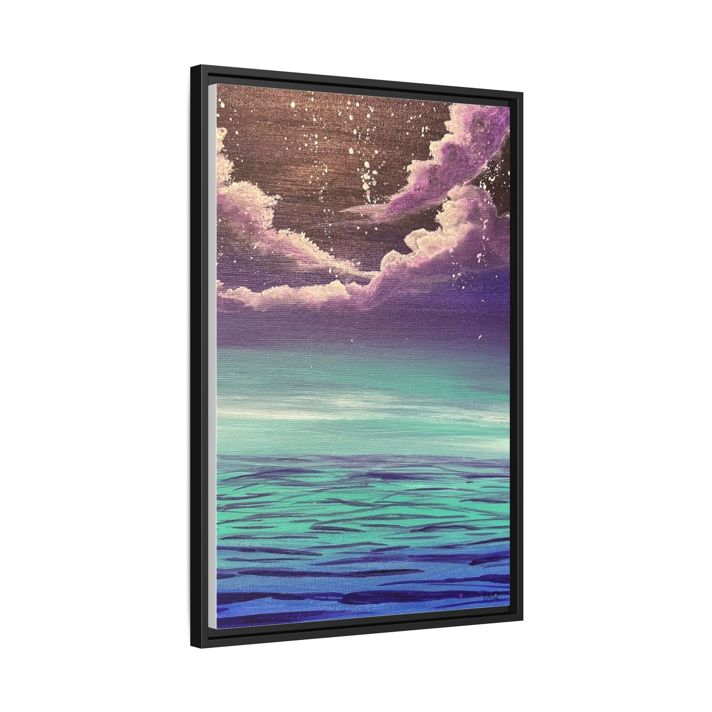 Night Sky Matte Canvas, Framed (Multi-color)