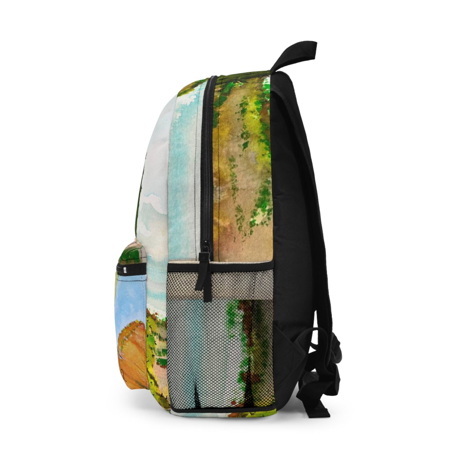 Cactus & Hummingbird Backpack – Watercolor Desert Nature School Bag