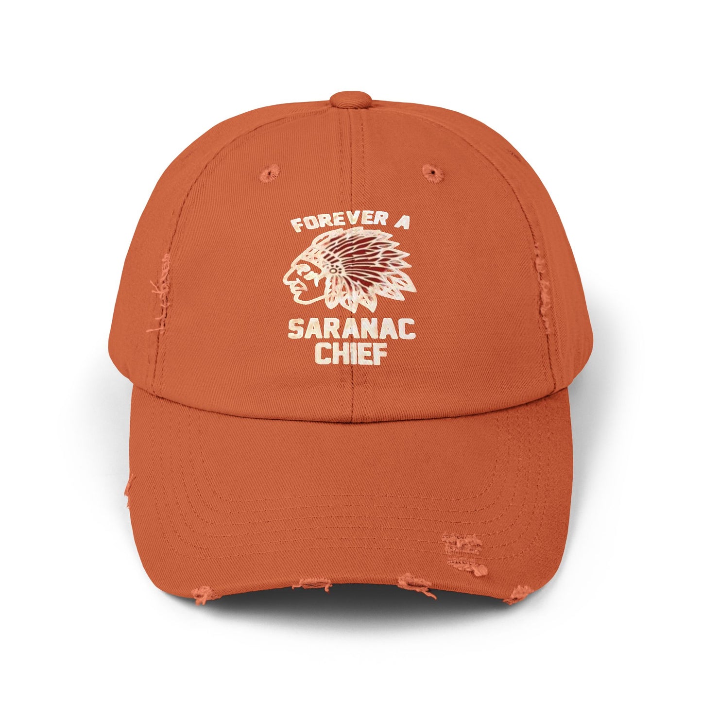 Forever a Saranac Chief Unisex Distressed Cap