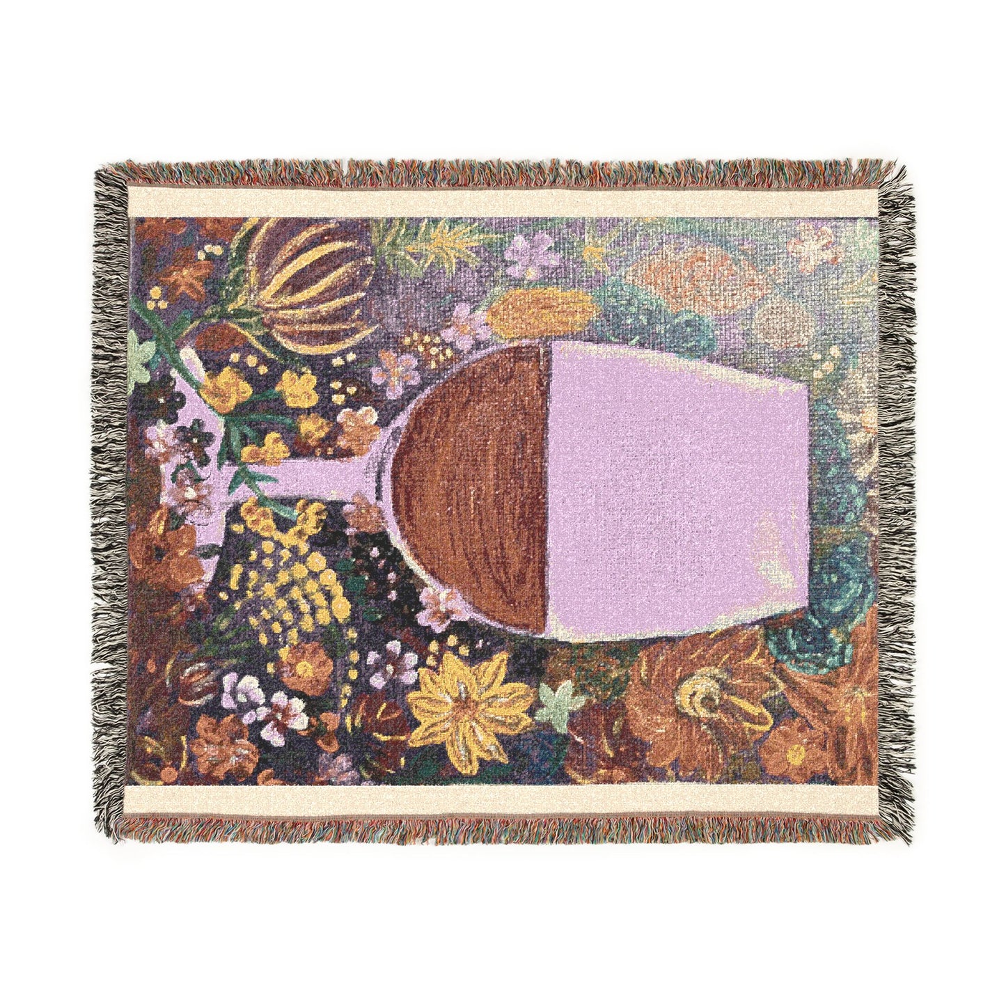Glass of Red by Dr. Q - Woven Blanket